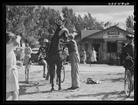 [Untitled photo, possibly related to: The sulky races at the Rutland Fair, Vermont]. Sourced from the Library of Congress.