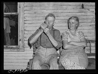 Farmer and his wife who live on one of the hill farms east of Burlington, Vermont. Sourced from the Library of Congress.