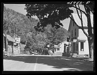 Tunbridge, Vermont. The main street. Sourced from the Library of Congress.