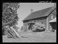 [Untitled photo, possibly related to: The home of the Gaynor family on a farm near Fairfield, Vermont]. Sourced from the Library of Congress.