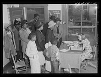 [Untitled photo, possibly related to: Greensboro, Greene County, Georgia. The health clinic]. Sourced from the Library of Congress.