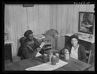[Untitled photo, possibly related to: Mr. John Armour and his wife, FSA (Farm Security Administration) clients, Meadow Crest community, Greene County, Georgia]. Sourced from the Library of Congress.