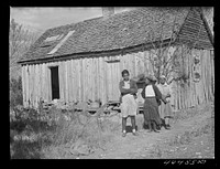 Family of FSA (Farm Security Administration) borrower near Carey Station, Greene County, Georgia. Sourced from the Library of Congress.
