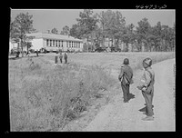 [Untitled photo, possibly related to: Boyd Jones coming to school at the Alexander community center, Greene County, Georgia]. Sourced from the Library of Congress.