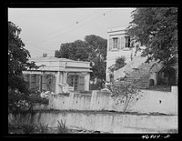 Christiansted, Saint Croix Island, Virgin Islands. The Christiansted hospital consists of three buildings, each on a different level. Sourced from the Library of Congress.