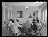 [Untitled photo, possibly related to: Christiansted, Saint Croix Island, Virgin Islands. Municipal council of Saint Croix in session]. Sourced from the Library of Congress.