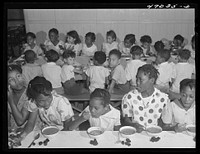 Christiansted, Saint Croix Island, Virgin Islands (vicinity). Hot lunches at Peter's Rest elementary school. Sourced from the Library of Congress.