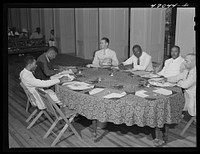 [Untitled photo, possibly related to: Christiansted, Saint Croix Island, Virgin Islands. The municipal council of Saint Croix in session]. Sourced from the Library of Congress.