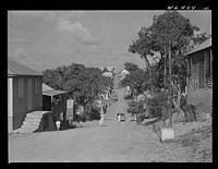 Christiansted, Saint Croix Island, Virgin Islands. A street. Sourced from the Library of Congress.