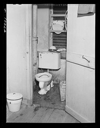 Frederiksted, Saint Croix Island, Virgin Islands. Toilet for the women's ward in Frederiksted hospital. Sourced from the Library of Congress.