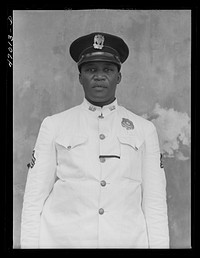 [Untitled photo, possibly related to: Frederiksted, Saint Croix, Virgin Islands. Sergeant of the police]. Sourced from the Library of Congress.