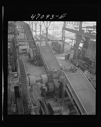 [Untitled photo, possibly related to: Saint Croix Island, Virgin Islands. Reconditioning machinery in the Bethlehem sugar mill]. Sourced from the Library of Congress.