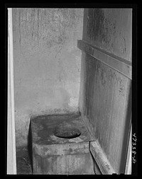 Charlotte Amalie, Saint Thomas Island, Virgin Islands. One of the toilets of the women's ward in the Charlotte Amalie hospital. Sourced from the Library of Congress.