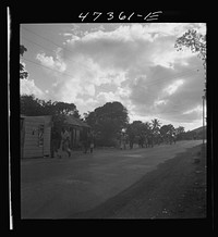[Untitled photo, possibly related to: Saint Thomas Island, Virgin Islands. Men coming home from work at the Naval base]. Sourced from the Library of Congress.