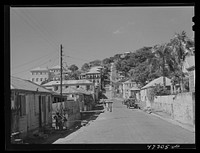 [Untitled photo, possibly related to: Charlotte Amalie, Saint Thomas Island, Virgin Islands. Open sewer on a hillside]. Sourced from the Library of Congress.