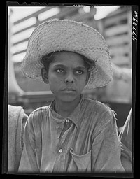 [Untitled photo, possibly related to: San Sebastian, Puerto Rico (vicinity). Farmer's son on a road]. Sourced from the Library of Congress.