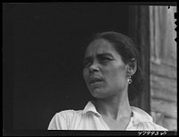 San Sebastian, Puerto Rico. Farm laborer's wife living in the hills. Sourced from the Library of Congress.