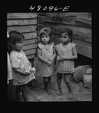 [Untitled photo, possibly related to: Utuado, Puerto Rico. Children in the slum area]. Sourced from the Library of Congress.