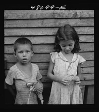 Utuado, Puerto Rico. Children in the slum area. Sourced from the Library of Congress.