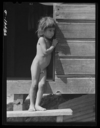 [Untitled photo, possibly related to: Rio Piedras (vicinity), Puerto Rico. One of the children of a FSA (Farm Security Administration) borrower]. Sourced from the Library of Congress.