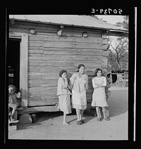 Indian (mixed blood) family near Pembroke Farms, North Carolina. Sourced from the Library of Congress.