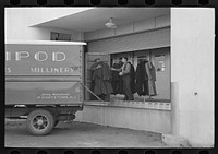 [Untitled photo, possibly related to: The factory has its own truck, which makes deliveries to its two rooms in New York, Jersey Homesteads] by Russell Lee