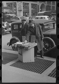 Scene on 7th Avenue near 38th Street, New York City by Russell Lee