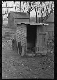 Toilet on the William McDermott farm near Anthon, Iowa by Russell Lee