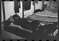 [Untitled photo, possibly related to: General view of dormitory, homeless men's bureau, Sioux City, Iowa] by Russell Lee