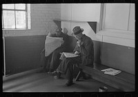 Corner of recreation room, homeless men's bureau, Sioux City, Iowa by Russell Lee