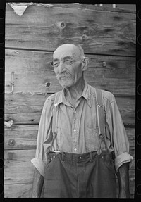 "Frenchy" caretaker of the old lumber camp, Gemmel, Minnesota by Russell Lee