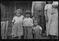 Children of FSA (Farm Security Administration) client, former sharecropper, Southeast Missouri Farms by Russell Lee