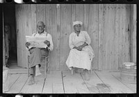 Husband and wife, old sharecroppers, New Madrid County, Missouri by Russell Lee