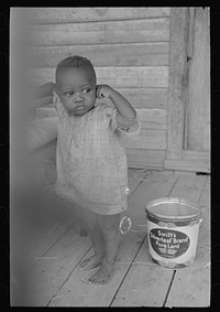 Young son of sharecropper family, New Madrid County, Missouri by Russell Lee