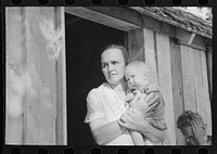 Wife and child of sharecropper, cut-over farmer of Mississippi bottoms by Russell Lee