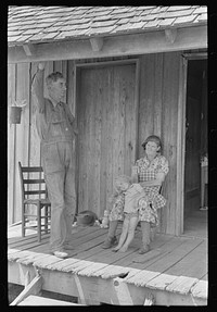 [Untitled photo, possibly related to: Grandmother and child, Southeast Missouri Farms] by Russell Lee