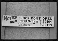 Sign of store, Kenner, Louisiana by Russell Lee