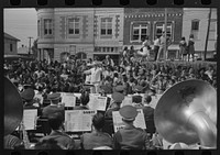 Band concert, National Rice Festival, Crowley, Louisiana by Russell Lee