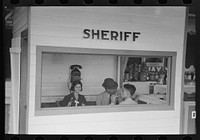 Sheriff's office, state fair, Donaldsonville, Louisiana by Russell Lee