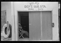 Police department substation, Corpus Christi, Texas by Russell Lee