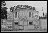 Entrance to San Augustine County Fair, San Augustine, Texas by Russell Lee