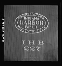 Chicago, Illinois. Emblem of the Indiana Harbor Belt railroad. Sourced from the Library of Congress.