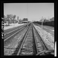 Freight train operations on the Chicago and Northwestern Railroad between Chicago and Clinton, Iowa. Without stopping, the train goes through Geneva, Illinois. Sourced from the Library of Congress.