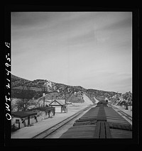 Summit, California. Going through town on the Atchison, Topeka, and Santa Fe Railroad between Barstow and San Bernardino, California. Sourced from the Library of Congress.