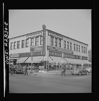 Hollywood, California. Street corner by Russell Lee