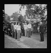 Baltimore, Maryland. Funeral of a merchant seaman. Pallbearers. Sourced from the Library of Congress.