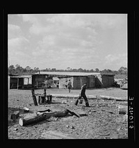 [Untitled photo, possibly related to: Water supply and homes of  sawmill workers. Childs, Florida]. Sourced from the Library of Congress.