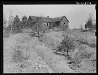 Deserted tenant house near Nelson Armour place in Greene County, Georgia. Sourced from the Library of Congress.