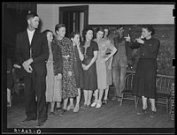 Recreation evening at community school under direction of WPA (Work Projects Administration) recreational supervisor. Coffee County, Alabama. Sourced from the Library of Congress.