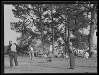Baseball game after May Day-Health Day festivities at Irwinville Farms, Georgia. Sourced from the Library of Congress.